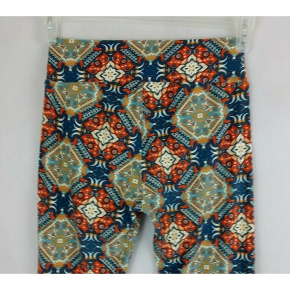 Lularoe One Size Leggings With Beautiful Multi-Color Aztec Design - Picture 1 of 6